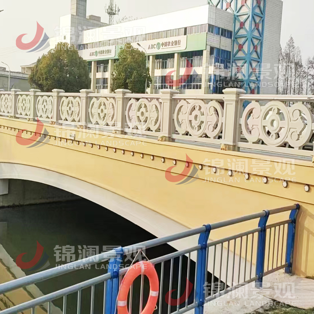 铸造石栏杆,铸造石挂板,晶铸石挂板,晶铸石栏杆,铸造石树池坐凳,泰科石树池,晶铸石,精铸石,泰科石,铸造石桥梁装饰