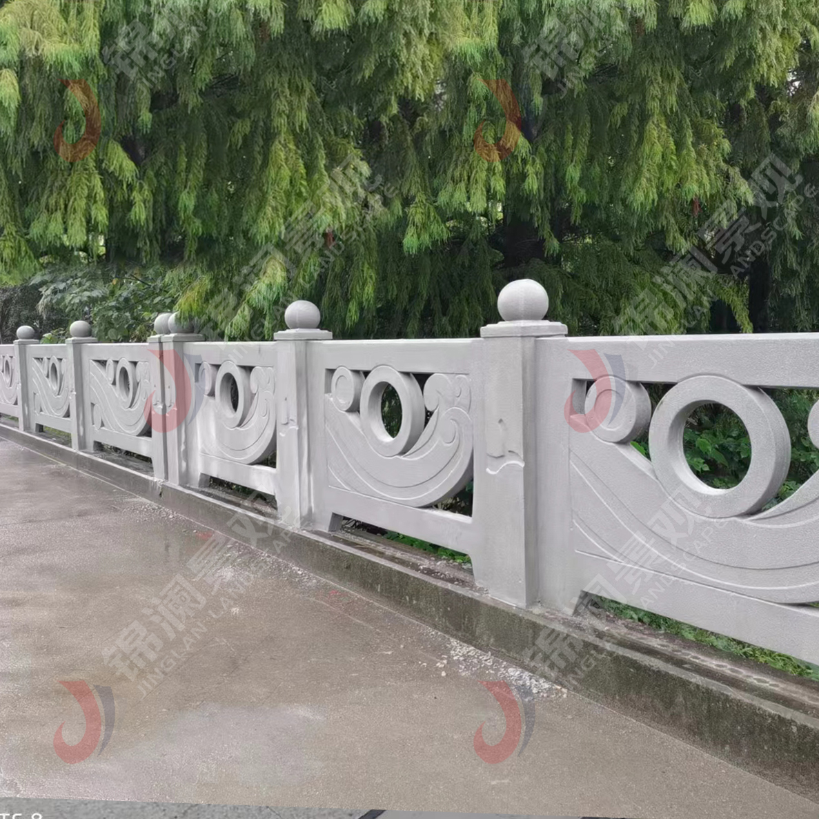 铸造石栏杆,铸造石挂板,晶铸石挂板,晶铸石栏杆,铸造石树池坐凳,泰科石树池,晶铸石,精铸石,泰科石,铸造石