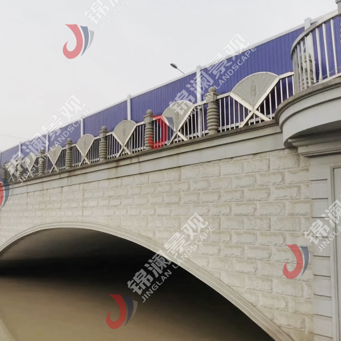 铸造石栏杆,铸造石挂板,晶铸石挂板,晶铸石栏杆,铸造石树池坐凳,泰科石树池,晶铸石,精铸石,泰科石,铸造石桥梁装饰