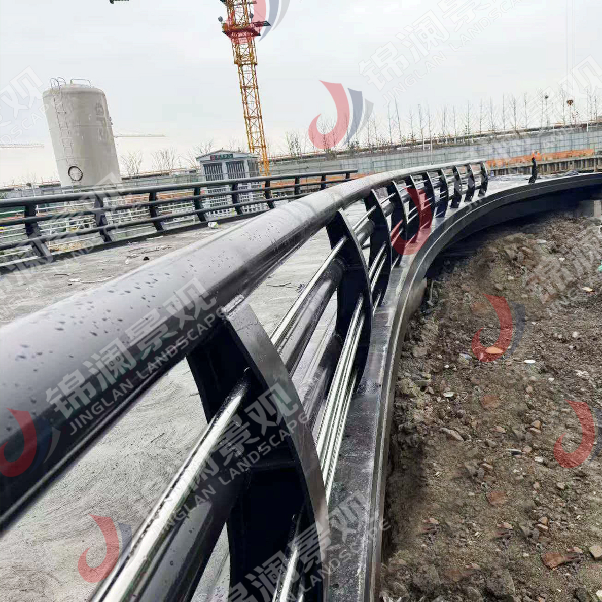 景观栏杆,桥梁装饰,铸造石,晶铸石,精铸石,铝合金栏杆,铝合金防撞护栏,UHPC装饰挂板,UHPC清水板,GRC