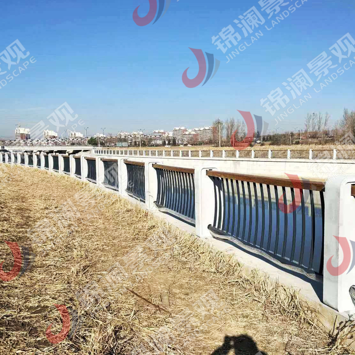 景观栏杆,桥梁装饰,铸造石,晶铸石,精铸石,铝合金栏杆,铝合金防撞护栏,UHPC装饰挂板,UHPC清水板,GRC