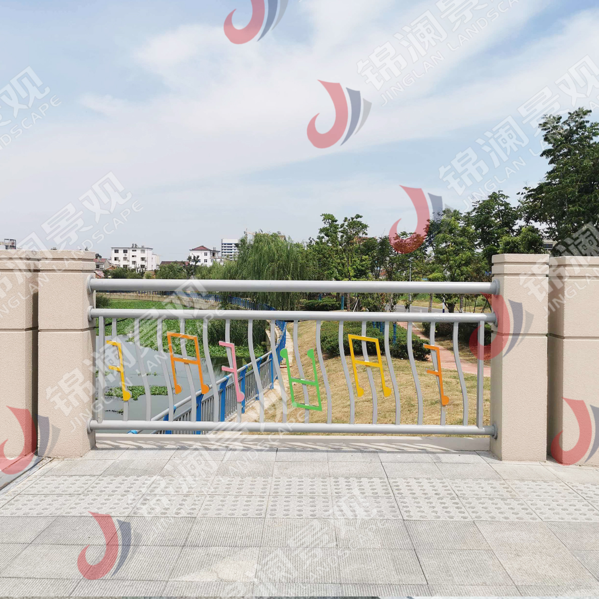 景观栏杆,桥梁装饰,铸造石,晶铸石,精铸石,铝合金栏杆,铝合金防撞护栏,UHPC装饰挂板,UHPC清水板,GRC