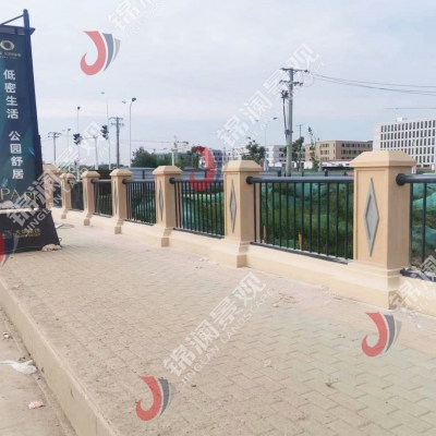 扬州铸造石金属复合景观栏杆