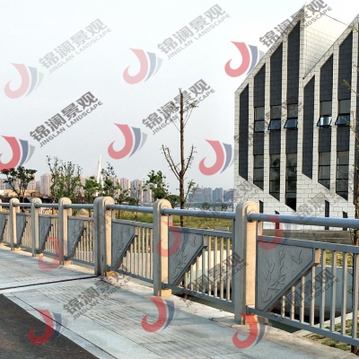 铸造石河道景观栏杆