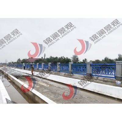 锦澜铸造石复合栏杆顺利完工