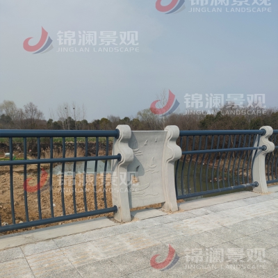 绍兴精铸石复合栏杆桥梁景观