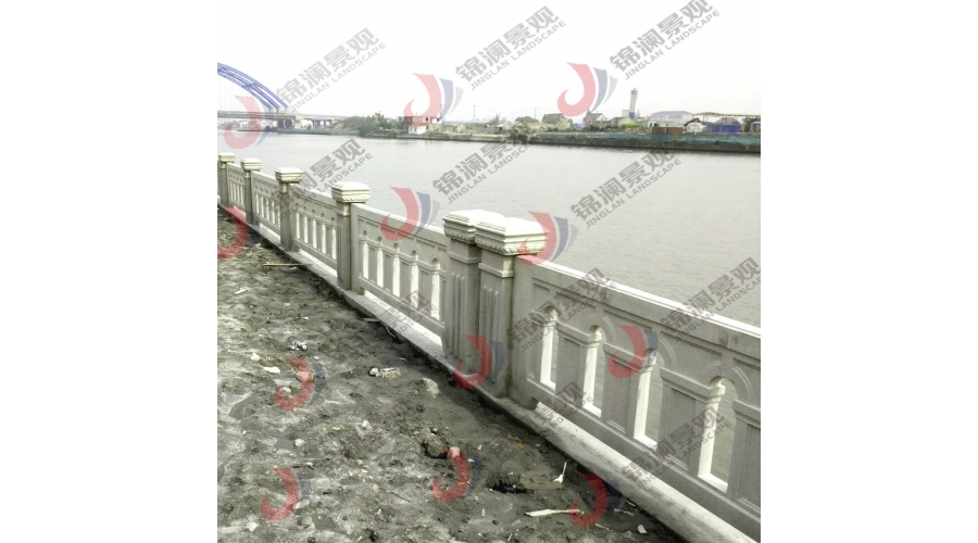 铸造石河道栏杆