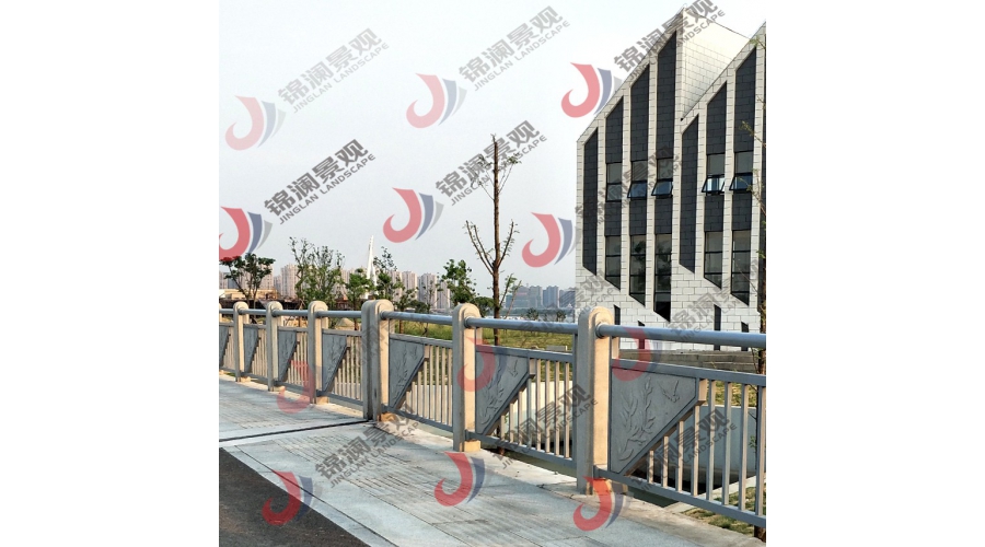 铸造石河道景观栏杆